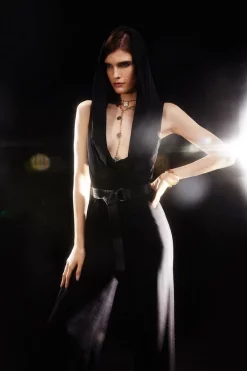 Deals 🎁 Karen Millen Hooded Knit Jumpsuit - black 🎉 -Occasionwear Popular Store womens black hooded knit jumpsuit