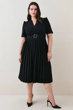 New ๐ฏ Karen Millen Plus Size Structured Crepe Forever Pleat ๐ Dress ๐ 12 New ๐ฏ Karen Millen Plus Size Structured Crepe Forever Pleat ๐ Dress ๐ -Occasionwear Popular Store womens black plus size structured crepe forever pleat dress