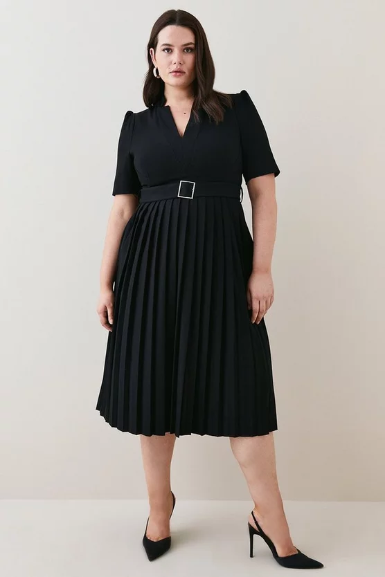 New ๐ฏ Karen Millen Plus Size Structured Crepe Forever Pleat ๐ Dress ๐ 7 New ๐ฏ Karen Millen Plus Size Structured Crepe Forever Pleat ๐ Dress ๐ - Image 5