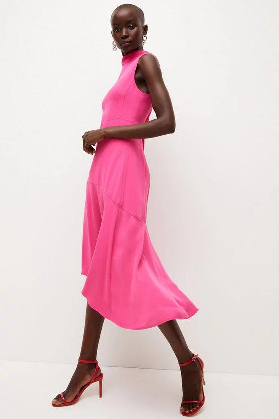 Deals 😉 Karen Millen Soft Tailored High Low Midi 👗 Dress 😉 11 Deals 😉 Karen Millen Soft Tailored High Low Midi 👗 Dress 😉 - Image 9