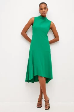 Deals 😉 Karen Millen Soft Tailored High Low Midi 👗 Dress 😉 27 Deals 😉 Karen Millen Soft Tailored High Low Midi 👗 Dress 😉 -Occasionwear Popular Store womens black soft tailored high low midi dress 4