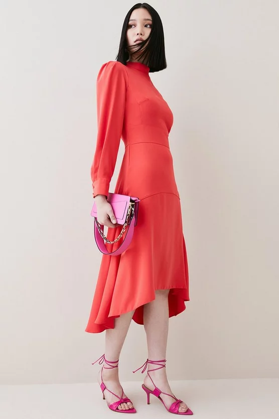 New ๐ฏ Karen Millen Soft Tailored High Low Sleeved Midi ๐ Dress ๐ฅฐ 10 New ๐ฏ Karen Millen Soft Tailored High Low Sleeved Midi ๐ Dress ๐ฅฐ - Image 8