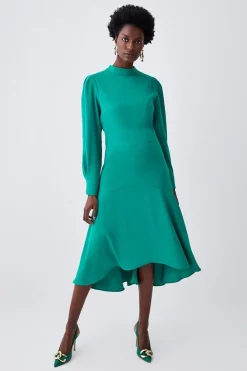 New ๐ฏ Karen Millen Soft Tailored High Low Sleeved Midi ๐ Dress ๐ฅฐ 21 New ๐ฏ Karen Millen Soft Tailored High Low Sleeved Midi ๐ Dress ๐ฅฐ -Occasionwear Popular Store womens black soft tailored high low sleeved midi dress 3