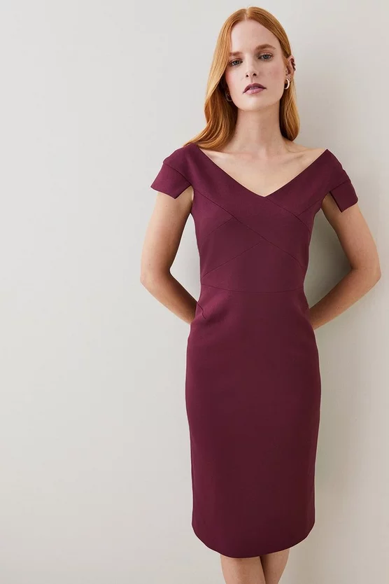 Top 10 ๐ Karen Millen Structured Crepe Cross Detail Midi ๐ Dress ๐ฅฐ 10 Top 10 ๐ Karen Millen Structured Crepe Cross Detail Midi ๐ Dress ๐ฅฐ - Image 8
