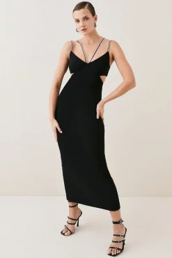 Brand new ⌛ Karen Millen Tall Figure Form Crystal Embellished Midi - black ✨ 11 Brand new ⌛ Karen Millen Tall Figure Form Crystal Embellished Midi - black ✨ -Occasionwear Popular Store womens black tall figure form crystal embellished midi