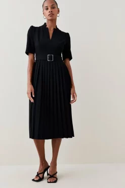 Wholesale 🌟 Karen Millen Tall Structured Crepe Belted Forever Midi 👗 Dress 😉 16 Wholesale 🌟 Karen Millen Tall Structured Crepe Belted Forever Midi 👗 Dress 😉 -Occasionwear Popular Store womens black tall structured crepe belted forever midi dress 1
