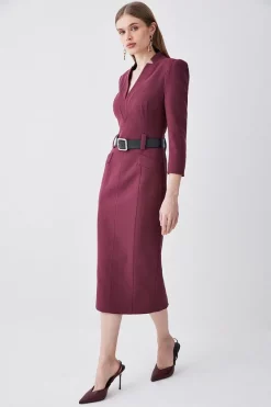 Wholesale 🌟 Karen Millen Tall Structured Crepe Belted Forever Midi 👗 Dress 😉 17 Wholesale 🌟 Karen Millen Tall Structured Crepe Belted Forever Midi 👗 Dress 😉 -Occasionwear Popular Store womens black tall structured crepe belted forever midi dress 2