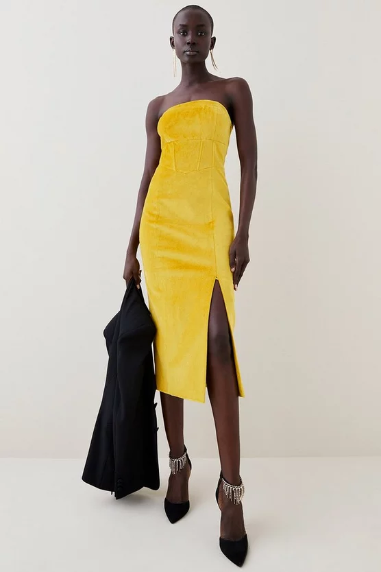 Wholesale โ๏ธ Karen Millen Velvet Corset Bodice Bandeau Midi ๐ Dress ๐ฏ 8 Wholesale โ๏ธ Karen Millen Velvet Corset Bodice Bandeau Midi ๐ Dress ๐ฏ - Image 6