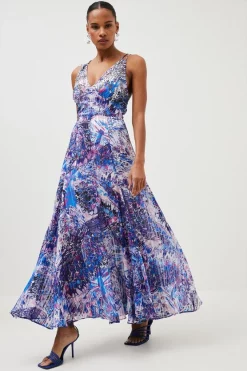 Cheap 🔥 Karen Millen Beaded Embellished Woven Maxi - blue 💯 -Occasionwear Popular Store womens blue beaded embellished woven maxi