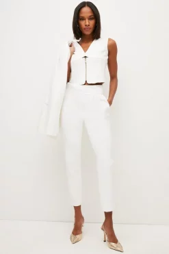 New ๐ Karen Millen Compact Stretch Slim Leg Trouser ๐ 16 New ๐ Karen Millen Compact Stretch Slim Leg Trouser ๐ -Occasionwear Popular Store womens blush compact stretch slim leg trouser 1