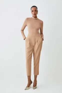 New ๐ Karen Millen Compact Stretch Slim Leg Trouser ๐ 15 New ๐ Karen Millen Compact Stretch Slim Leg Trouser ๐ -Occasionwear Popular Store womens blush compact stretch slim leg trouser