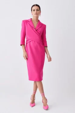 Budget โจ Karen Millen Petite Compact Crepe Wrap Waist Pencil Midi ๐ Dress ๐ 15 Budget โจ Karen Millen Petite Compact Crepe Wrap Waist Pencil Midi ๐ Dress ๐ -Occasionwear Popular Store womens camel petite compact crepe wrap waist pencil midi dress 1