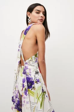 Wholesale 👏 Karen Millen Petite Scattering Viola and Tulipa Floral Compact Viscose Cross Back Top ⌛ 9 Wholesale 👏 Karen Millen Petite Scattering Viola and Tulipa Floral Compact Viscose Cross Back Top ⌛ -Occasionwear Popular Store womens floral petite scattering viola and tulipa floral compact viscose cross back top