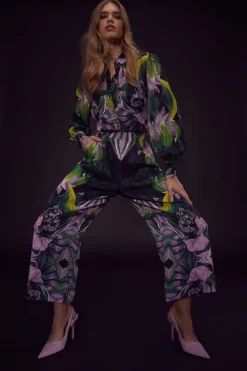 Best deal ⌛ Karen Millen Soon Wide Leg Cropped Palazzo - floral 🎁 -Occasionwear Popular Store womens floral soon wide leg cropped palazzo