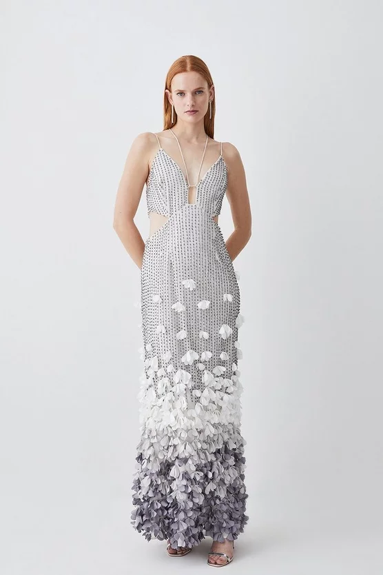 Deals โ Karen Millen Crystal Applique Deep V Woven Maxi ๐ Dress ๐ 8 Deals โ Karen Millen Crystal Applique Deep V Woven Maxi ๐ Dress ๐ - Image 6