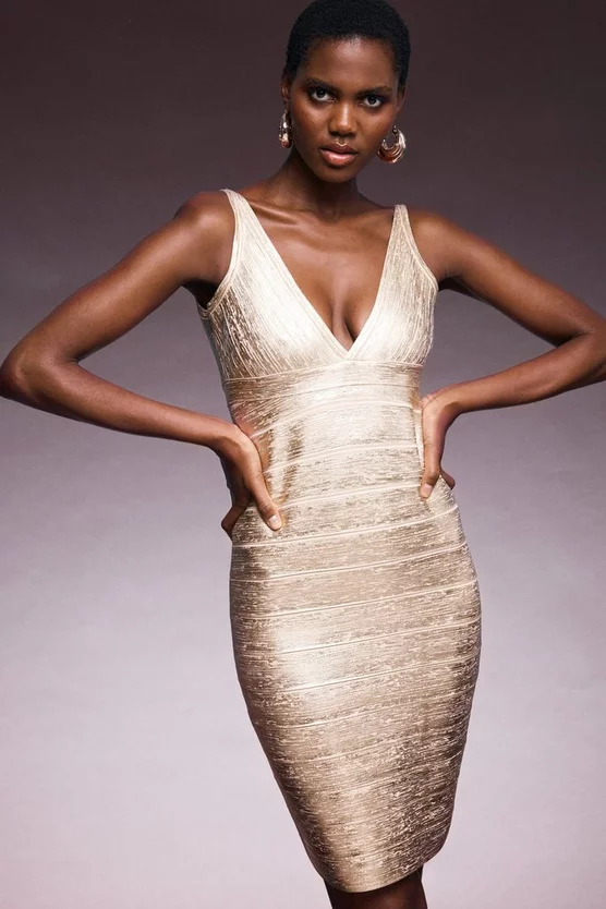 Coupon ๐ Karen Millen Metallic Bandage Mini ๐ Dress In Recycled Yarn ๐ 9 Coupon ๐ Karen Millen Metallic Bandage Mini ๐ Dress In Recycled Yarn ๐ - Image 7