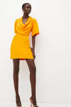 Best reviews of 🌟 Karen Millen Fluid Crepe Woven Cowl Neck Mini 👗 Dress ❤️ 13 Best reviews of 🌟 Karen Millen Fluid Crepe Woven Cowl Neck Mini 👗 Dress ❤️ -Occasionwear Popular Store womens green fluid crepe woven cowl neck mini dress 1