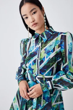 Brand new ๐ฏ Karen Millen Patchwork Floral Organdie Mini ๐ Dress - green โค๏ธ 14 Brand new ๐ฏ Karen Millen Patchwork Floral Organdie Mini ๐ Dress - green โค๏ธ -Occasionwear Popular Store womens green patchwork floral organdie mini dress