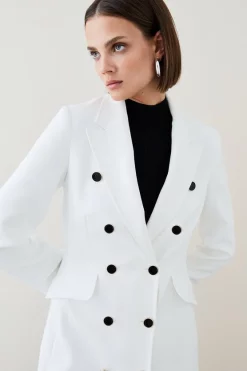 Wholesale ๐ Karen Millen Compact Stretch Double Breasted ๐งฅ Coat ๐ 15 Wholesale ๐ Karen Millen Compact Stretch Double Breasted ๐งฅ Coat ๐ -Occasionwear Popular Store womens ivory compact stretch double breasted coat 1 1