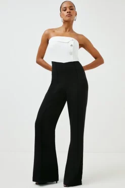 Best reviews of ๐ Karen Millen Compact Viscose Colour Block Tux Jumpsuit - mono ๐ 11 Best reviews of ๐ Karen Millen Compact Viscose Colour Block Tux Jumpsuit - mono ๐ -Occasionwear Popular Store womens mono compact viscose colour block tux jumpsuit