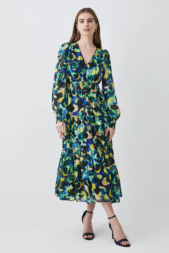 Top 10 ๐งจ Karen Millen Abstract V Neck Woven Maxi ๐ Dress - multi ๐ 8 Top 10 ๐งจ Karen Millen Abstract V Neck Woven Maxi ๐ Dress - multi ๐ - Image 6