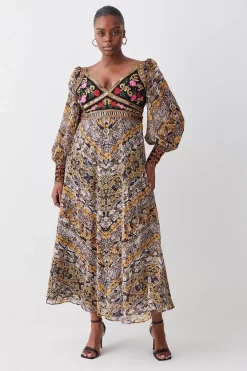 Outlet ๐ฅ Karen Millen Plus Size Baroque Embroidered And Bead Midi ๐ Dress - multi โญ 13 Outlet ๐ฅ Karen Millen Plus Size Baroque Embroidered And Bead Midi ๐ Dress - multi โญ -Occasionwear Popular Store womens multi plus size baroque embroidered and bead midi dress
