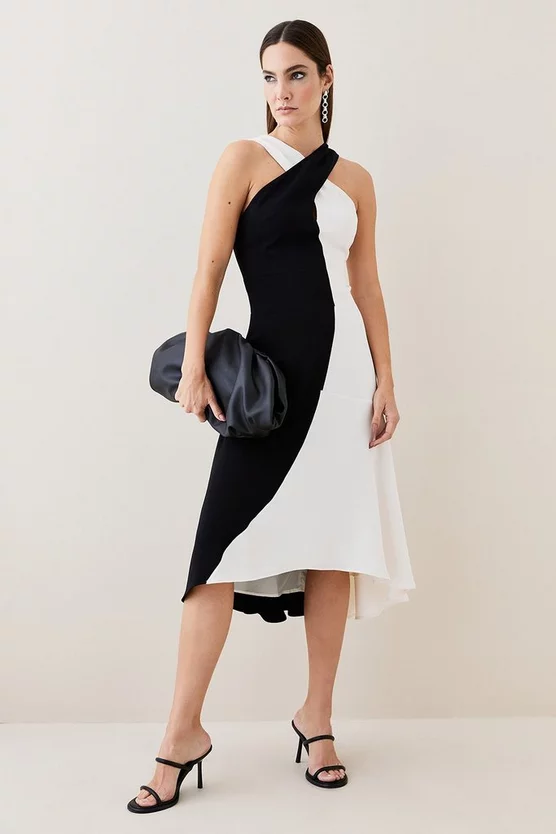 Best deal ๐ Karen Millen Soft Tailored Colour Block Halter Midi ๐ Dress ๐ฅ 8 Best deal ๐ Karen Millen Soft Tailored Colour Block Halter Midi ๐ Dress ๐ฅ - Image 6