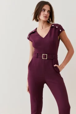 Cheap ๐ฅ Karen Millen Compact Crepe Button Shoulder Jumpsuit โจ 15 Cheap ๐ฅ Karen Millen Compact Crepe Button Shoulder Jumpsuit โจ -Occasionwear Popular Store womens navy compact crepe button shoulder jumpsuit 1 1