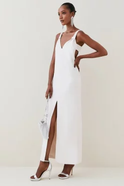 Wholesale 😉 Karen Millen Compact Viscose Cami Midi 👗 Dress - nude ✨ 11 Wholesale 😉 Karen Millen Compact Viscose Cami Midi 👗 Dress - nude ✨ -Occasionwear Popular Store womens nude compact viscose cami midi dress