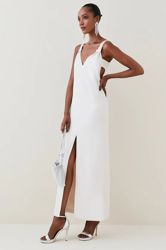 Wholesale 😉 Karen Millen Compact Viscose Cami Midi 👗 Dress - nude ✨ 7 Wholesale 😉 Karen Millen Compact Viscose Cami Midi 👗 Dress - nude ✨ - Image 5