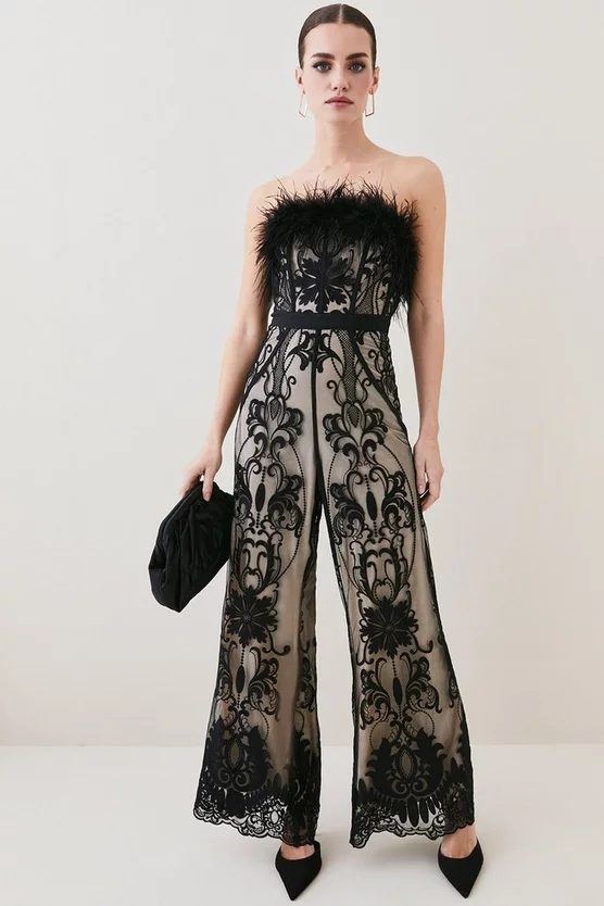 Coupon ๐ Karen Millen Petite Graphic Embroidered Woven Jumpsuit - nude ๐ 7 Coupon ๐ Karen Millen Petite Graphic Embroidered Woven Jumpsuit - nude ๐ - Image 5