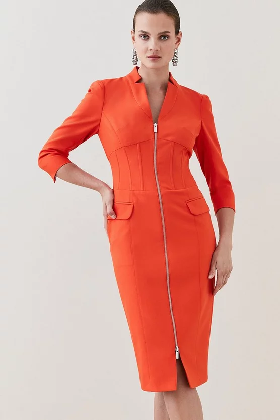 Buy ๐ฏ Karen Millen Corset Waist Collared Pencil Midi ๐ Dress โ๏ธ 8 Buy ๐ฏ Karen Millen Corset Waist Collared Pencil Midi ๐ Dress โ๏ธ - Image 6