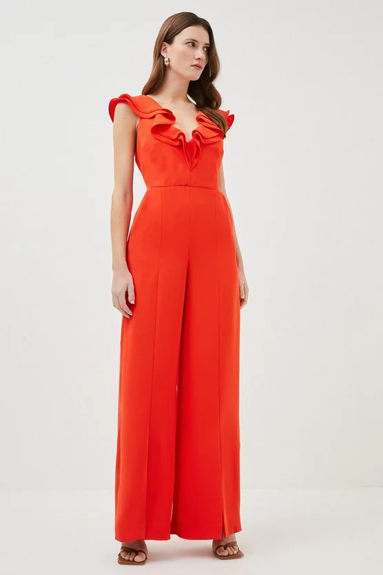 Deals โค๏ธ Karen Millen Soft Tailored Ruffle Detail Jumpsuit ๐ฅ 7 Deals โค๏ธ Karen Millen Soft Tailored Ruffle Detail Jumpsuit ๐ฅ - Image 5
